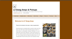 Desktop Screenshot of littledawgamps.com